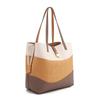 Borsa a Tote Versatile di Tendenza Pelle Colore Unico Giuntura Grande Capacità Borsa a Tracolla Stile Semplice Fresco da Pendolarismo Borsa a Spalla