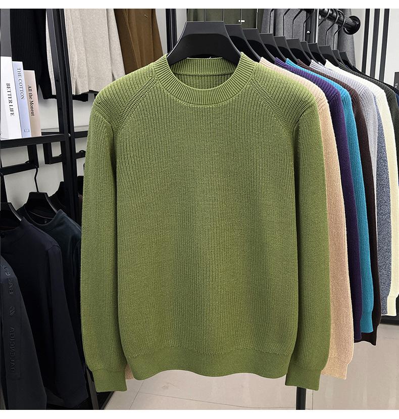 100% Cotton Autumn and Winter Round Neck Sweater