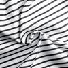 Fashion Women Casual Loose Stripe Dot Patchwork V-Neck Short Sleeves Dress