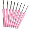 8pcs DIY Knitting Crochet Hooks - Aluminum, 2.5mm-6mm | Perfect for Weaving Beginners, Knit Crafting Supplies | Ergonomic Handle
