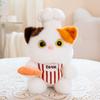 20/25cm Chef Cartoon Animal Plush Toy Stuffed Kawaii Bib Elephant Lamb Chick Elephant Penguin Pig Doll Companion Plushie Gift
