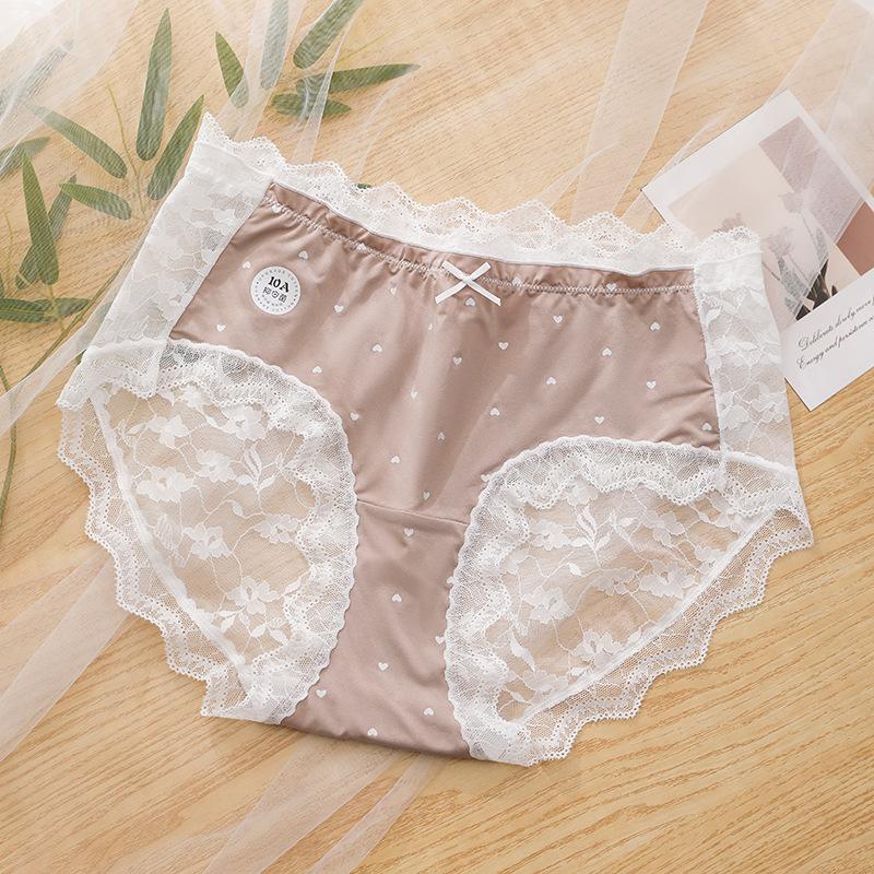 Sexy and Pure Desire Panties Lace Satin Large Size Women’s Panties