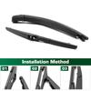 Wiper 14" Rear Wiper Blade & Arm Set Kit For Nissan X-Trail T31 2007 - 2012 Windshield Windscreen Tailgate Window Brush