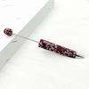 Comfortable Grip Gel Pen Diamond Beadable Pens, Bling Rhinestone Beaded DIY Bead Pen, Crystal Shaft Decorative Craft Black Ink Ballpoint Pens