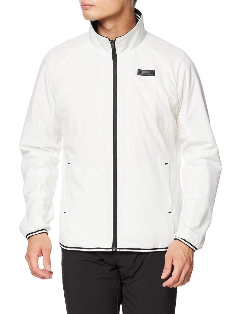Mizuno Move Warmer Golf Blouson with Tech Lining and Size M Japan To Japanese Size Men's Stretch, (52ME0505), White, (equivalent M)