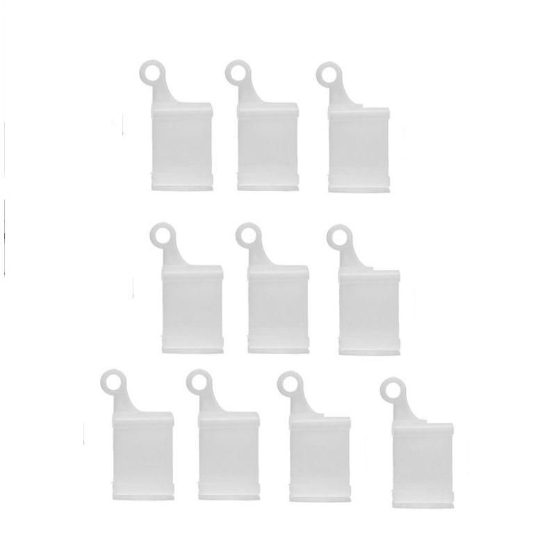 

10 шт. Аксессуары для направляющих рельсов, шкив для штор, металлический боковой монтажный кронштейн, фиксированная верхняя зажимная заглушка для рельса End Cap