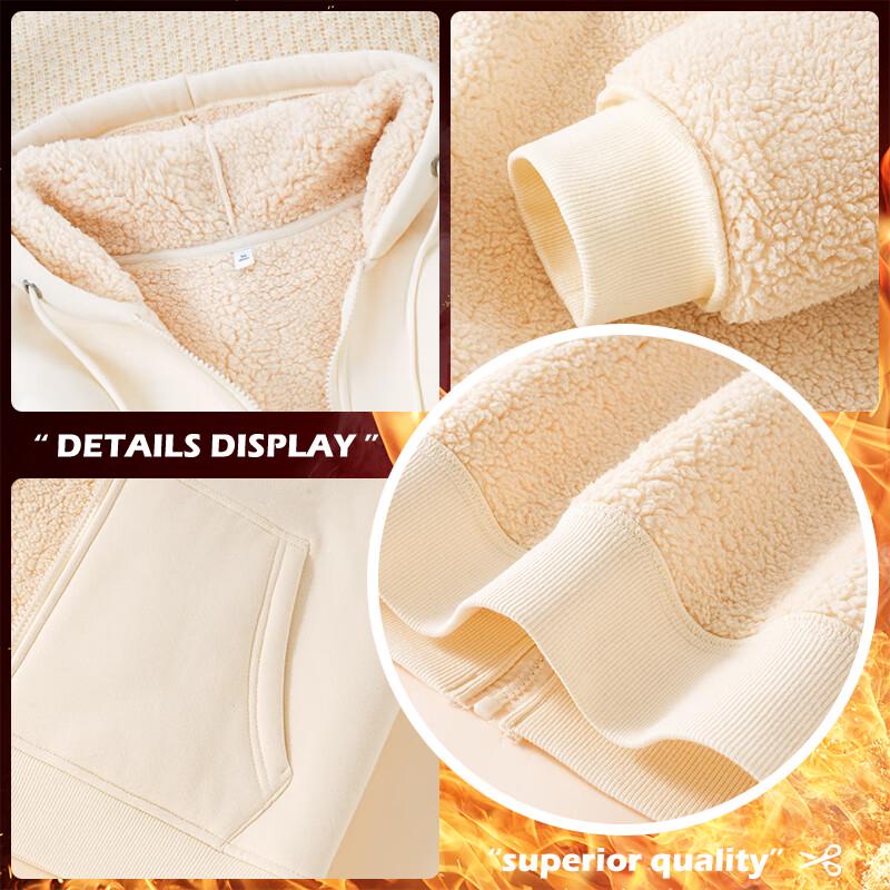 Baleno Women's Hooded Shearling Fleece-Lined Cardigan Jacket