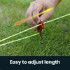 5Pcs Wind Rope Buckle Porous Non-slip Turtle Back Shape Aluminum Alloy Turtle Back Curved Rope Winder Outdoor Camping