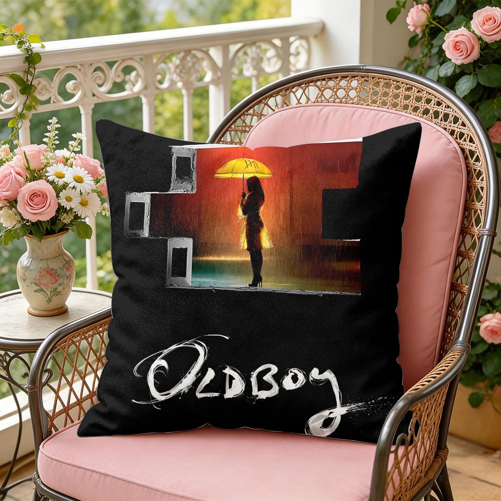 Classic Movie OOldboy Cushion Cover Soft Plush Throw Pillow Cover DoubleSided Decorative Cushion Case Sofa Bedroom Home Decor