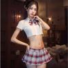 Female Sexy Campus JK Uniform College Seduction Pure Lust Pleated Skirt Sexy Lingerie