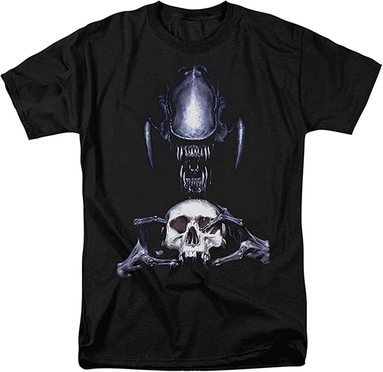 Men s T-Shirt Alien Movie Skull Trophy T Shirt 3XL чёрный