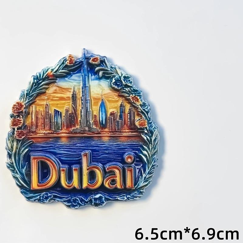 Dubai Refrigerator Stickers Burj Al Arab Travel Souvenirs Burj Khalifa Tower Jumeirah Mosque Fridge Magnets Gifts Home Decor