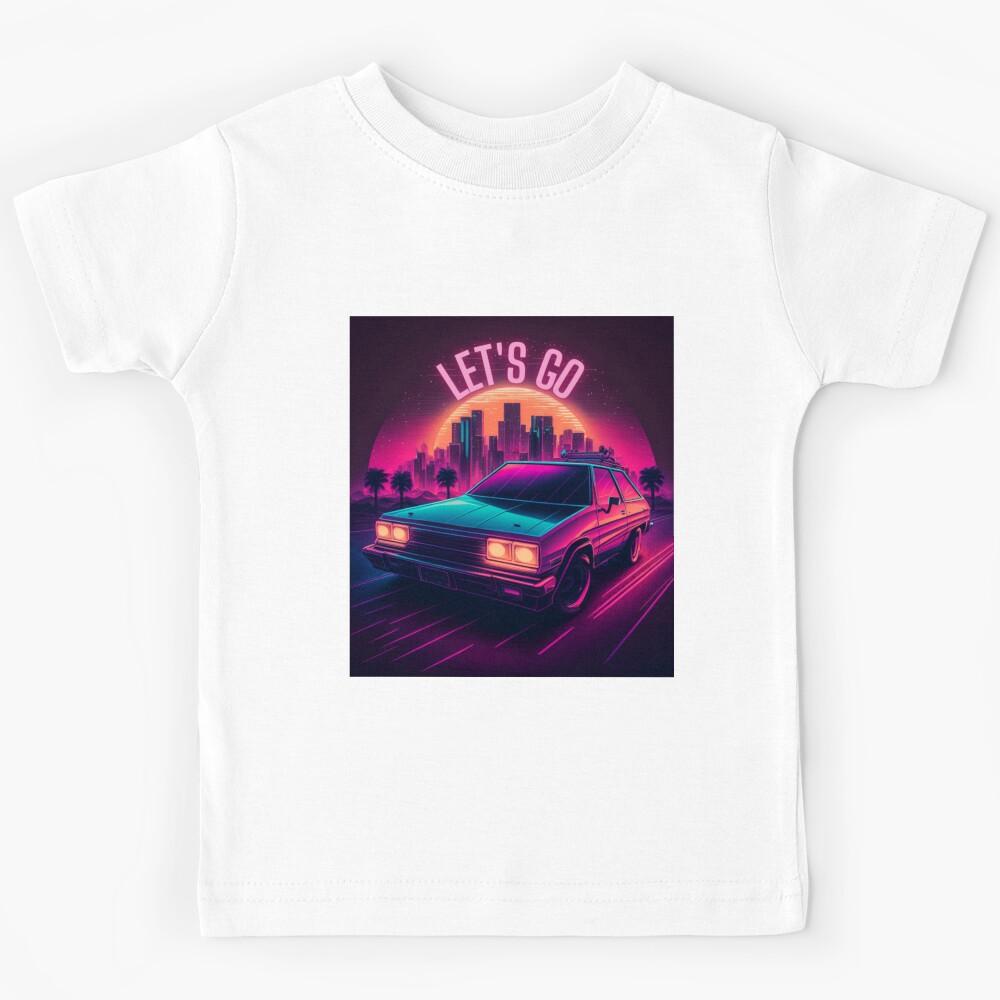 Let s go - retro positive road trip Kids T-Shirt 120