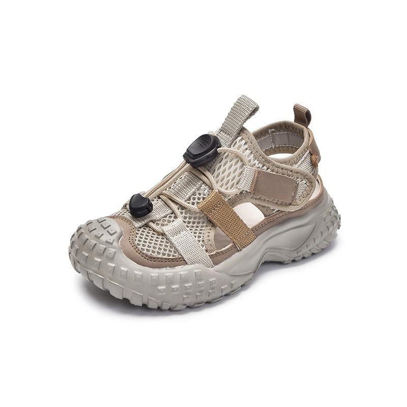 Boys net shoes 2025 summer new children's fashion hollow breathable lightweight sports sandals girls frame shoes