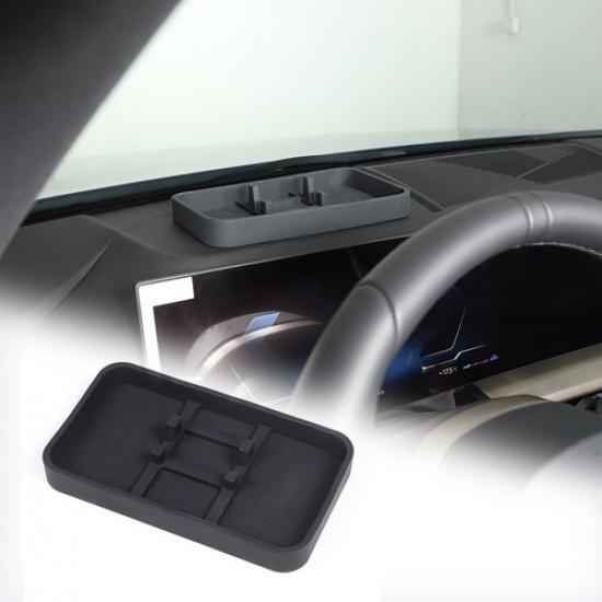 TPE Car Front Dashboard Storage Box Tray Trim For BMW 5 Series -2024