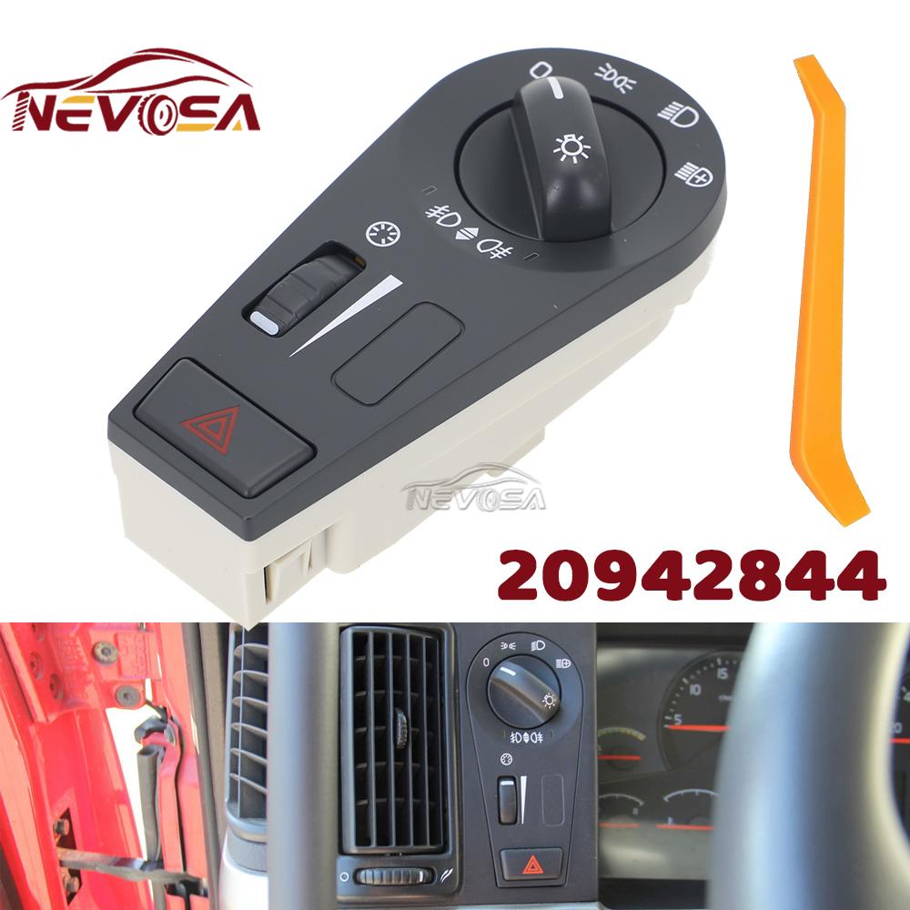 

Headlight Warning Fog Light Hazard Dimmer Switch For Volvo Truck FH12 FM VNL 20942844 20466304 20953573 20953569 1 Glidewheel