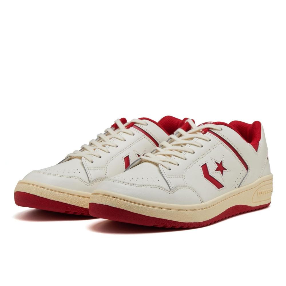 Converse Weapon Cc Ox White Dark Red 34201801