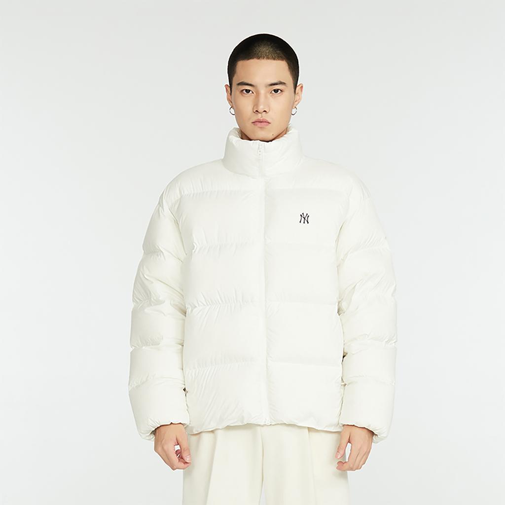 New MLB Down Jackets Unisex Cream 3ADJB0436-50CRS