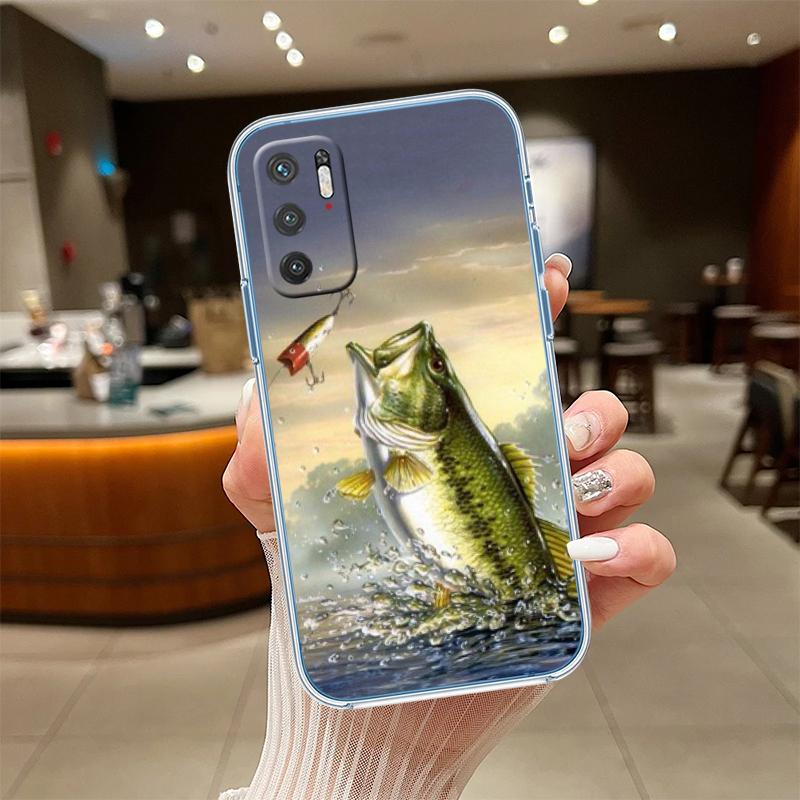 RE4 Angling Go Fishing Transparent Phone Case for Samsung Galaxy A04 A04S A14 A23 A34 A54 M23 M33 M52 M53