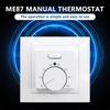 Adjustable Room Temperature Controllers For Indoor Heating Systems Cable Simple Installation Wall