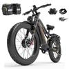 LANKELEISI MG800MAX Adult Electric Bike 2000W 48V 20Ah City E-bike 26-inch Tyres LCD Display Mountain Electric Bike