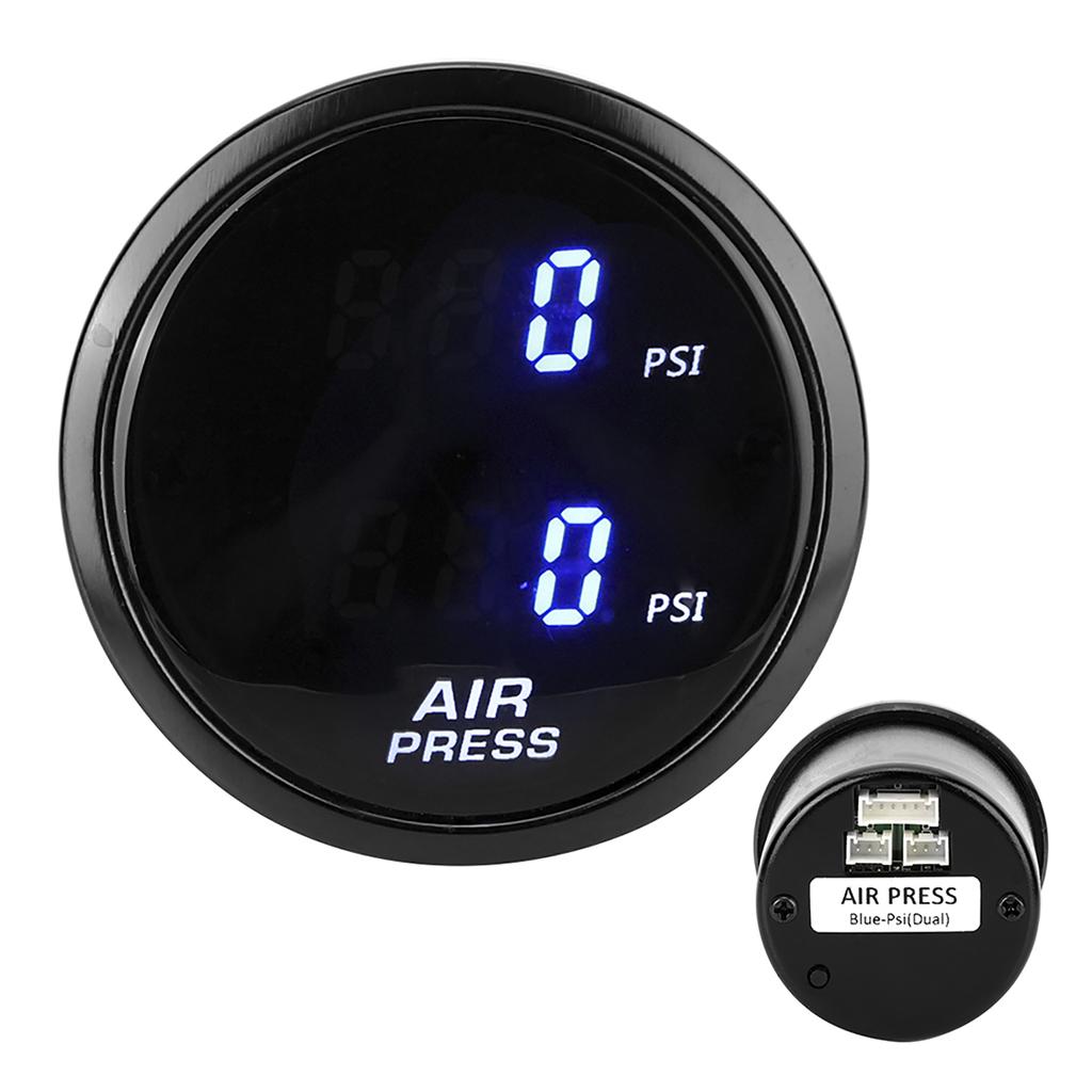 2inch Car PSI Air Pressure Meter LED Blue Digital Display Boost Gauge Sensor Kit