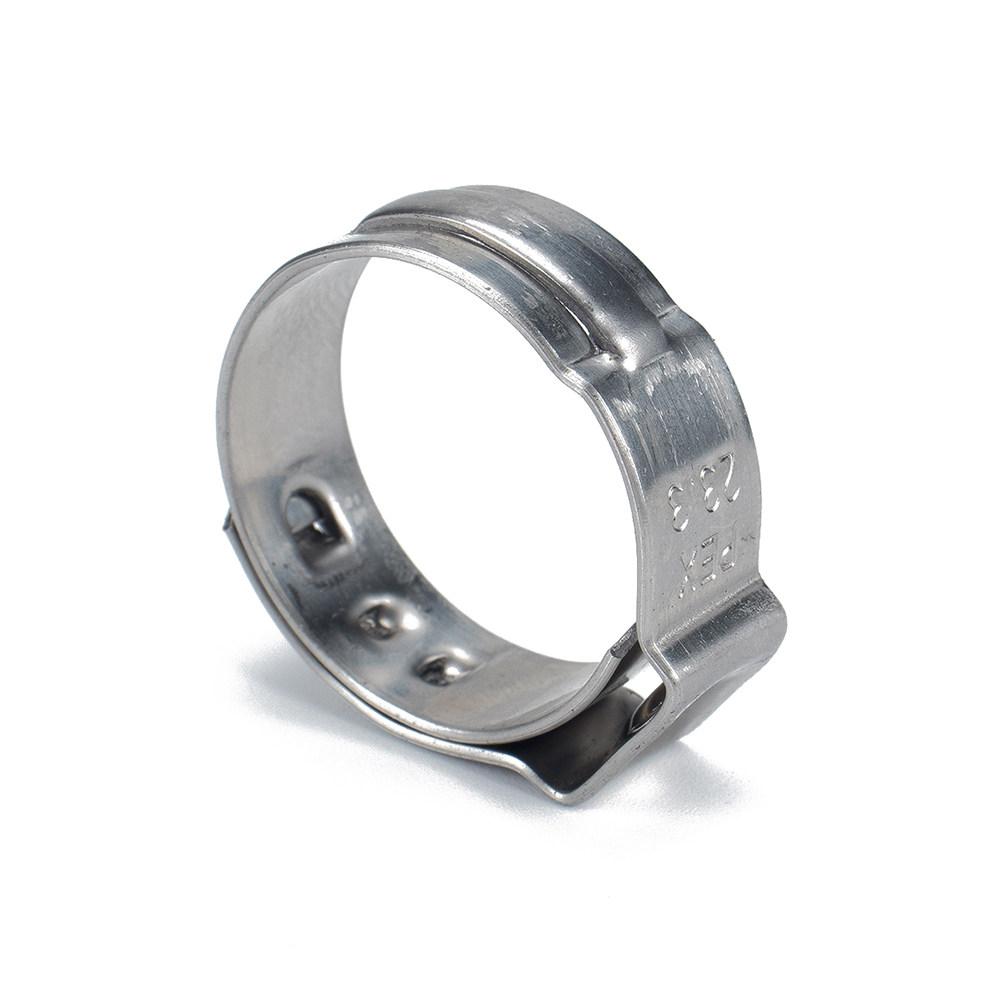 20Pcs Single Ear Hose Clips Stainless Steel Drive Hose Clamp for Water Gas Pipe Heavy Duty Corrosion Resistant Adjustable Pipe