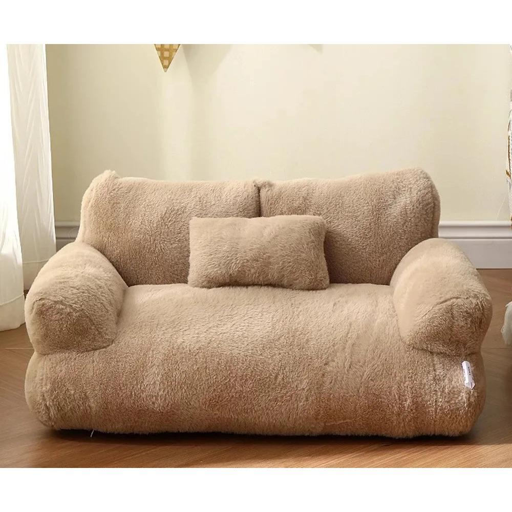 Pet Couch Bed, Washable Cat Beds for Medium Small Dogs & Cats up to 25 lbs, Dog Beds with Non-Slip Bottom, Soft Puppy Sofa Beds