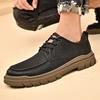 Mens Casual Shoes Leather Men Formal Business Leather Shoes High Quality Male Casual Shoes Lace Up Shoes Oxfords Flats