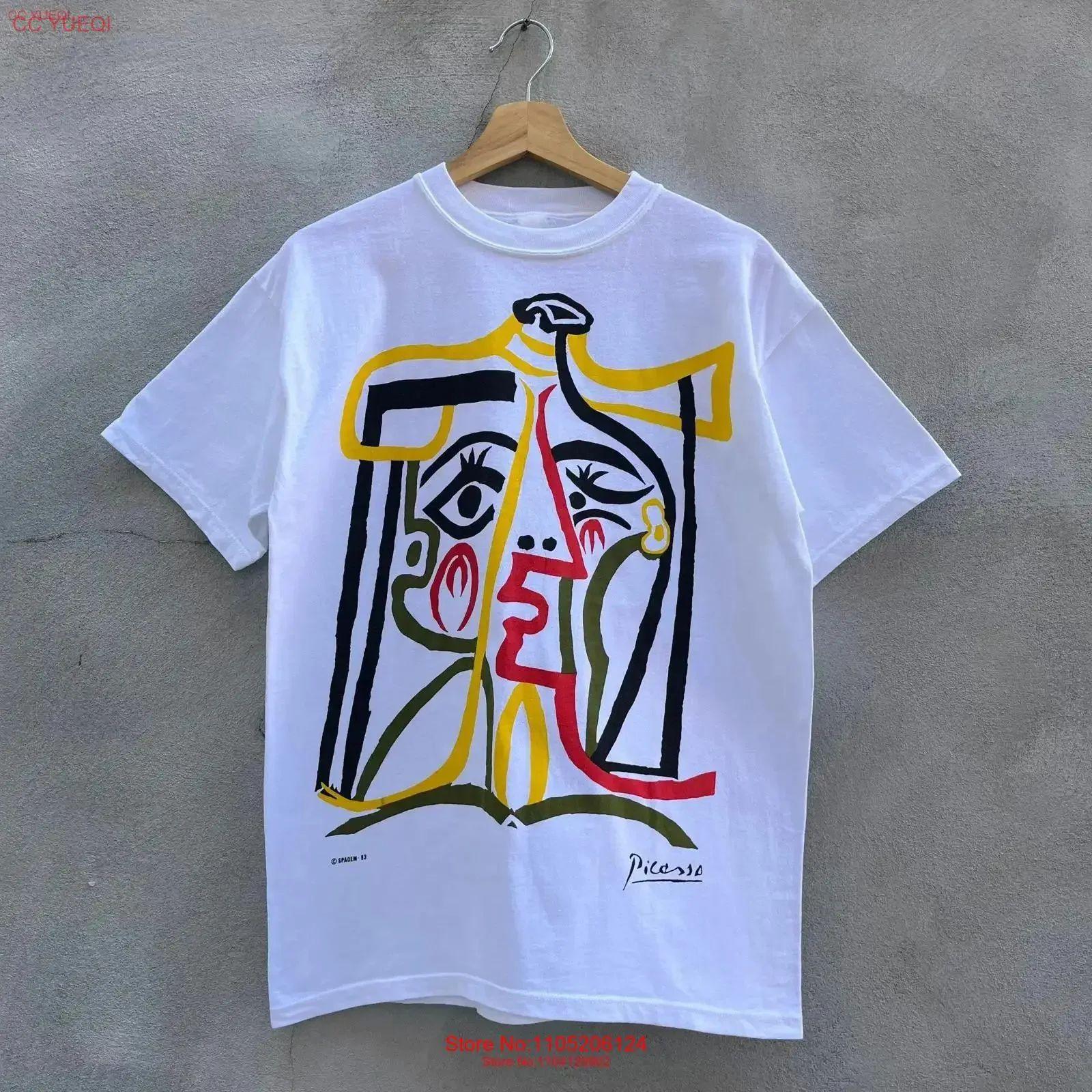 Funny Tee 93 Pablo Picasso Art T Shirt Vintage Graphic Print Casual Homme Fashion Top for Everyday Wear Casual Streetwear Unisex L