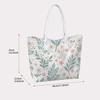 Floral Print Tote Bag for Women Casual Daily Use Portable Shoulder Bag 