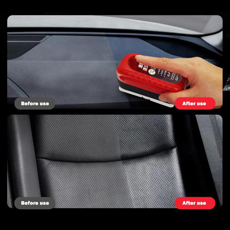 Car Glass Oil Film Cleaning Brush Powerful Windshield Cleaner Car Glass Cleaning Brush Sponge Cleaning Brush Car Cleaning Tool