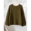 Autumn Women V-Neck Ruffles Sweater Long Sleeve Knitted Bottoming Flower Printing Pullovers Women Casual Sweater Winter