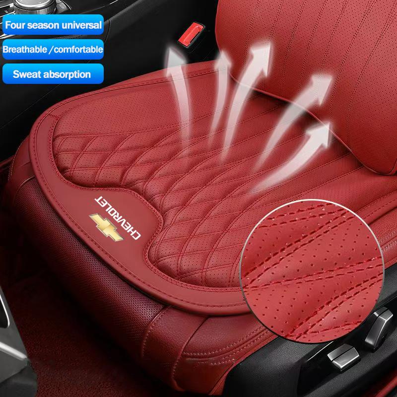 BRSYE1 Keychain Chevrolet Exclusive Leather Car Seat Cushion Lumbar Support Auto High End Interior For Spark Captiva Corsa Aveo Matiz