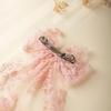 1Pcs Girl Romantic Wedding Season Headwear  Tailcoat Lace Bow Hair Clip Sweet Lovely Princess Style Hairpin Gift