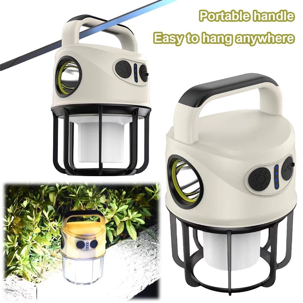 Hanging Tent Light Super Bright Camping Lantern USB Rechargeable 4 Lighting Modes Outdoor Emergency Lamp for Emergency Adventure