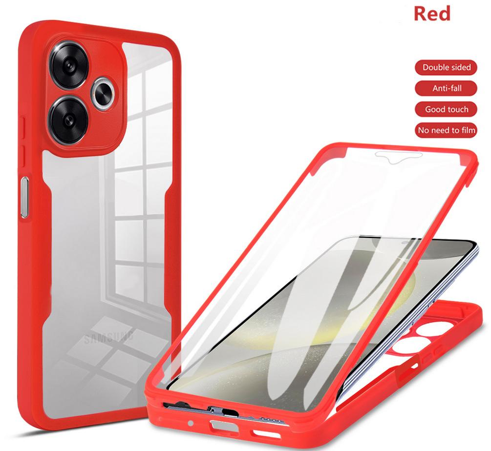 Fully Coverage case For POCO M6 4G F6 Pro X6 Pro M6 Pro F5 Pro X5 X4 GT X4 Pro M4 Pro F3 X3 Pro C65 double protect shield cover