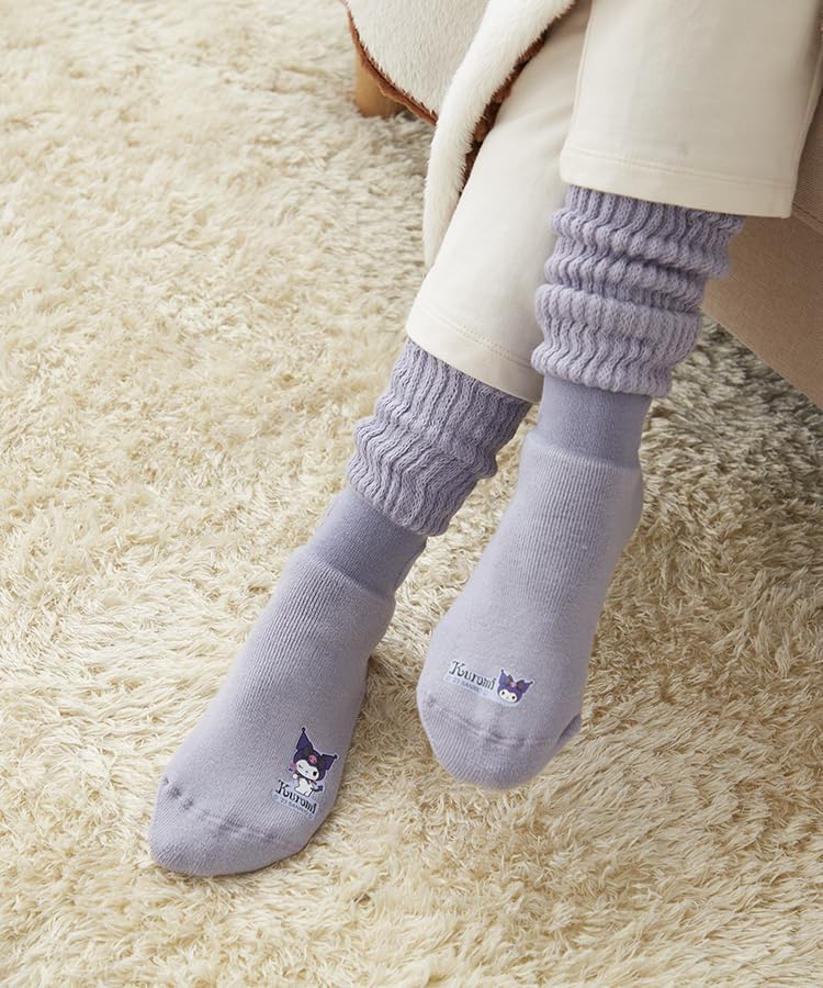 Socks just like kotatsu Sanrio collaboration design Hello Kitty Kuromi [Okamoto] supplement, socks,