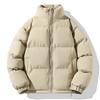 Unisex Thick Winter Cotton Puffer Jacket Oversized Stand Collar Casual Loose Fit Streetwear Coat