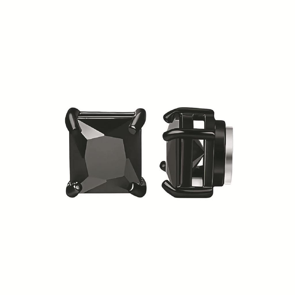 Zirkonia Magnet-Kralle Fake Ohrringe - Unisex Ohrklemme ohne Piercing