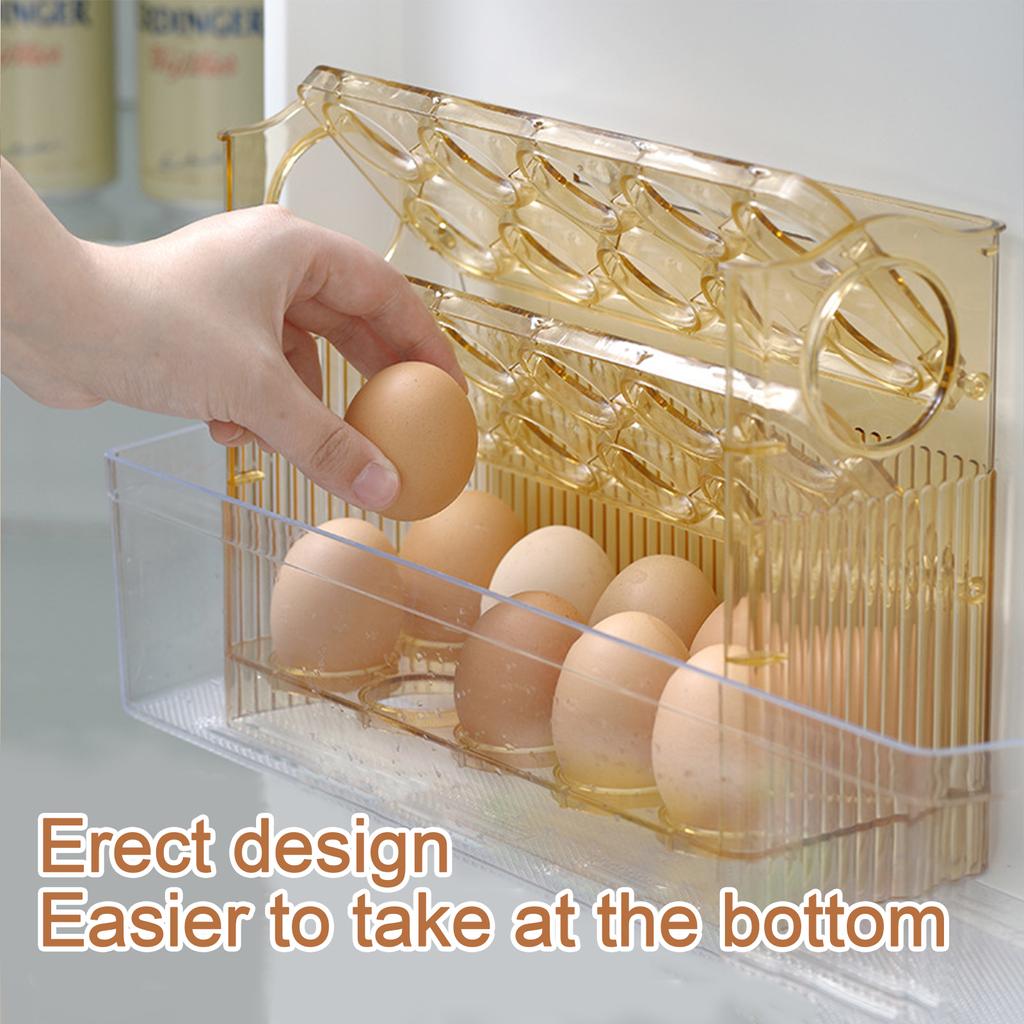 Egg Box Refrigerator Side Door Flip Storage Box Egg Rack Egg Tray