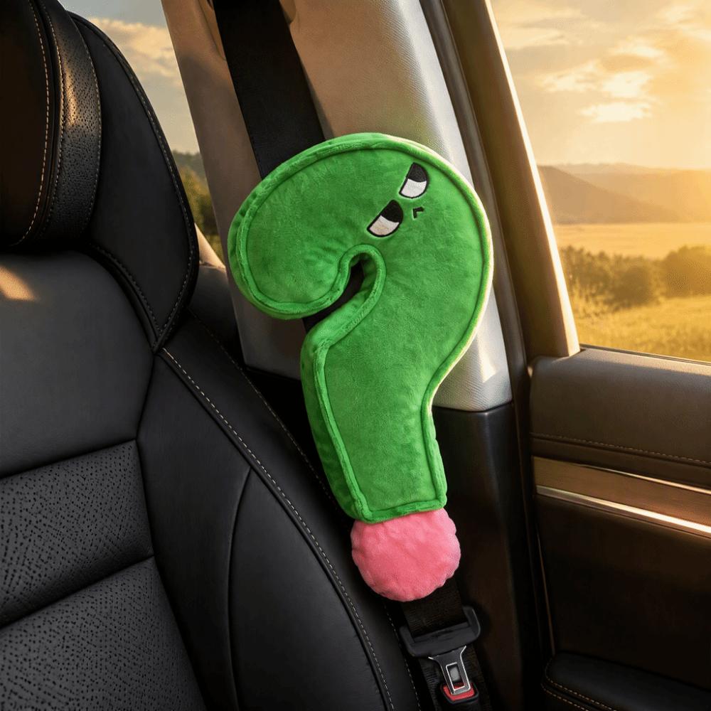 Novelty Long Strip Plush Pillow Soft Car Seat Protector Cute Stuffed Toy Car Seat