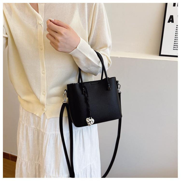 IELGY Fashionable All-Match Cross-Body Portable Bucket Bag