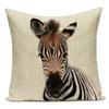 Cute Cartoon Giraffe Deer Lion Pillow Case Nordic Kids Room Decor Animal Cushion Cover For Sofa Car Bedroom Pillow Covers