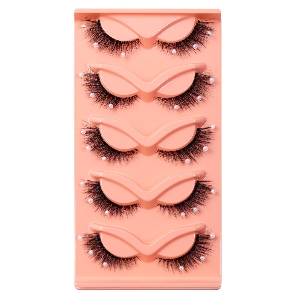 Transparent Stem False Eyelashes 5 Pairs Of Stage Decoration Eyelashes Eyelashes
