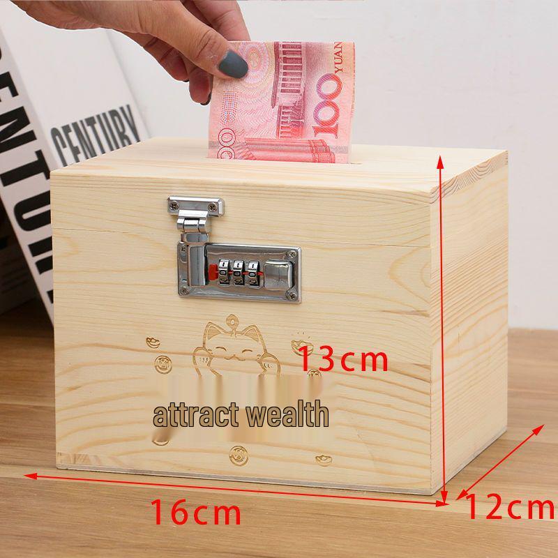 Retro Abschließbare Spardose mit Zahlenschloss - Kreatives Geschenk für Kinder