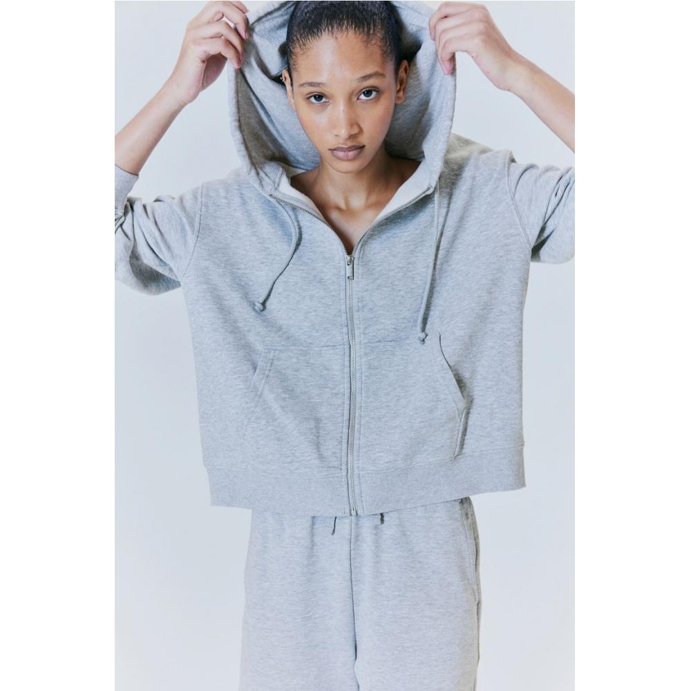 

HM Zip Up Толстовка Светло-Серый Меланж