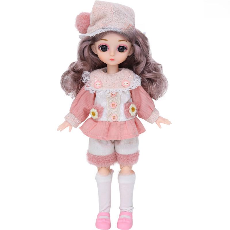 BJD 30cm Doll Set - Little Girl's Toy for Kindergarten Training & Birthday Gift