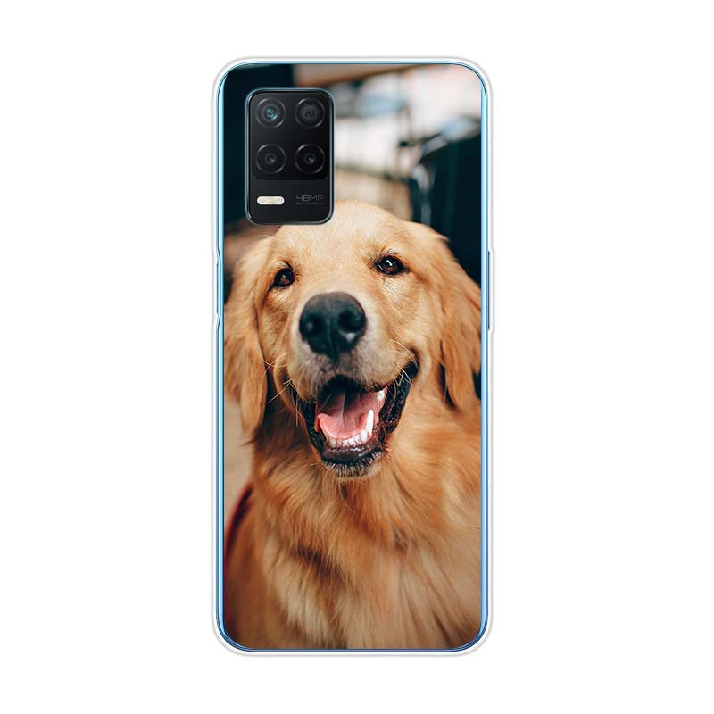 Cute Golden Retriever For Realme 8 8i V3 V5 GT Neo Flash Edition Explorer Master Neo2 Narzo 30 50i 50A C21Y Phone Case