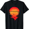 Aesthetic Sunset Sea Reflection Abstract Art Summer Sun T-Shirt